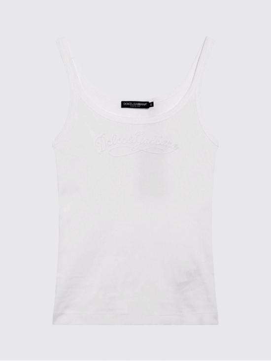 26SS 돌체앤가바나 민소매 티셔츠 F8K97ZGDDL0 W0800 White - DOLCE & GABBANA