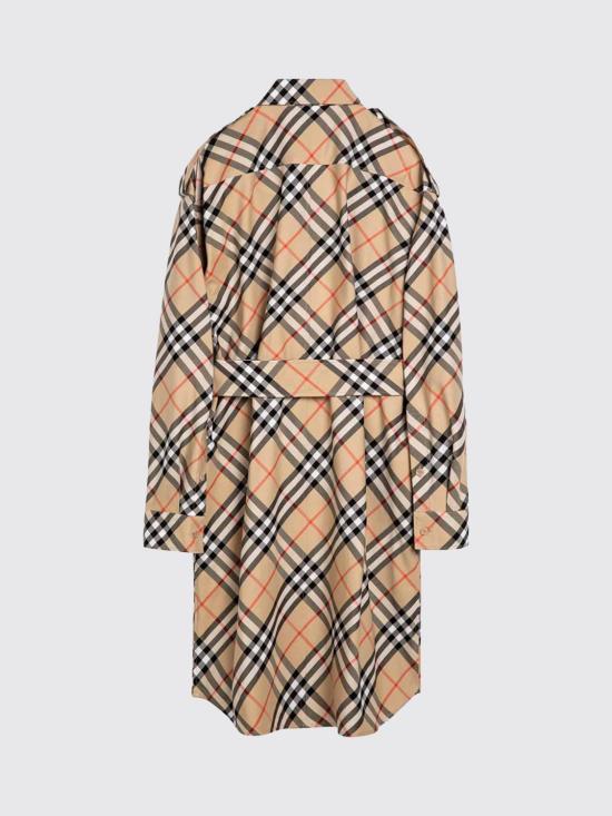 26SS 버버리 체크 코튼 셔츠 드레스 8086610 Sand - BURBERRY