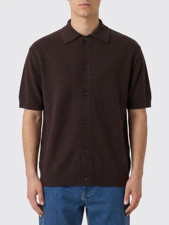 26SS 파올로페코라 폴로 티셔츠 A053F100 2345 Brown