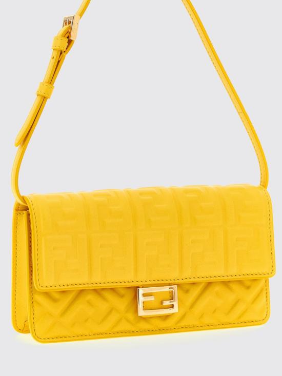 26SS 펜디 바게트 체인 지갑 8M0498AAJD F1TD0 Yellow - FENDI
