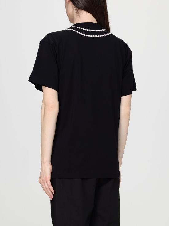 26SS 모스키노 반팔 티셔츠 07180541 1555 Black - MOSCHINO