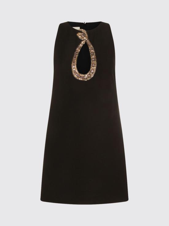 26SS 발렌티노 가라바니 롱 원피스 8B0VAKD51CF CRC Black - VALENTINO GARAVANI