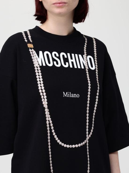 26SS 모스키노 롱 원피스 04550542 1555 Black - MOSCHINO