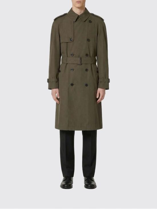 26SS 버버리 롱 라이트웨이트 코튼 트렌치 코트 8119090 Green - BURBERRY