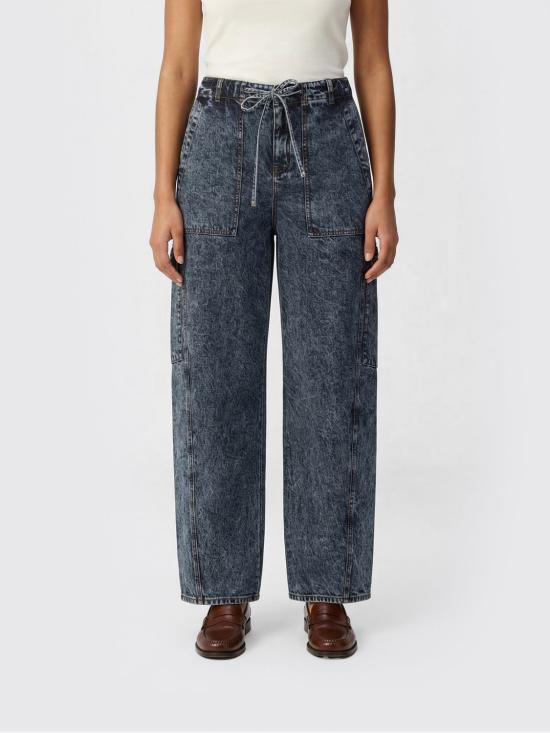 26SS 알라이아 데님 팬츠 AA9P1308T535C 524 Gnawed Blue