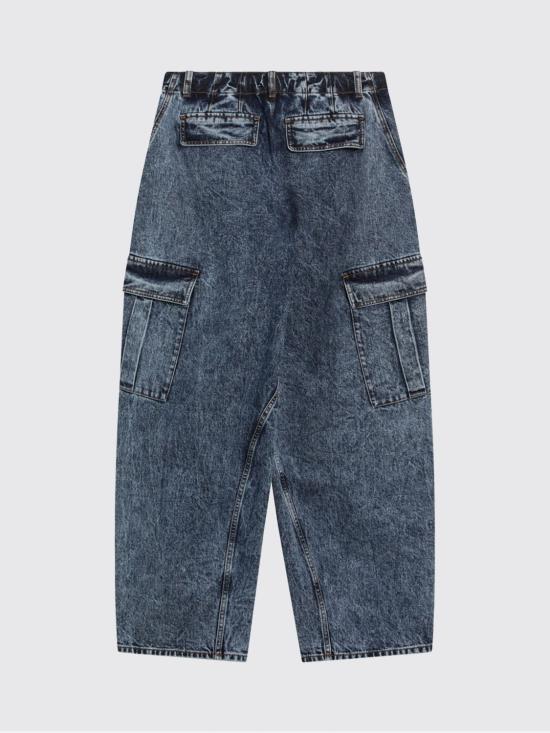 26SS 알라이아 데님 팬츠 AA9P1308T535C 524 Gnawed Blue - ALAIA