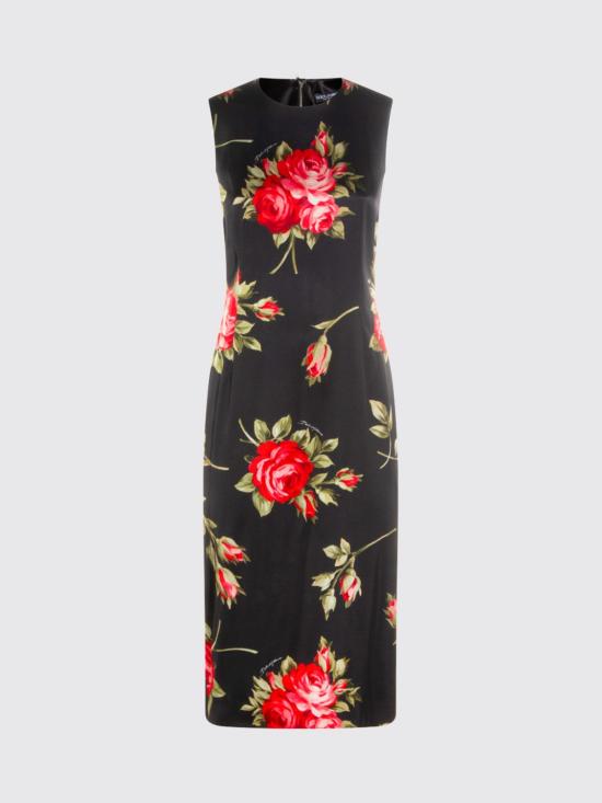 26SS 돌체앤가바나 롱 원피스 F6GASTFSICD HN5ZN Black - DOLCE & GABBANA