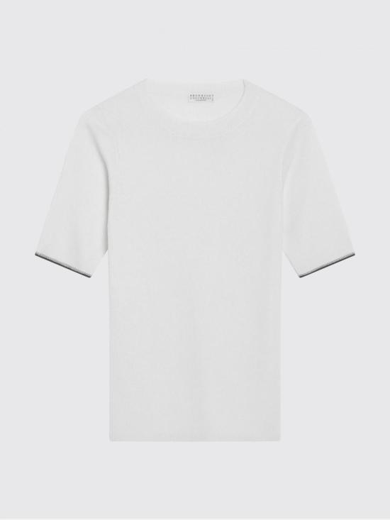 26SS 브루넬로 쿠치넬리 스웨터 M13847400 CNP75 White - BRUNELLO CUCINELLI