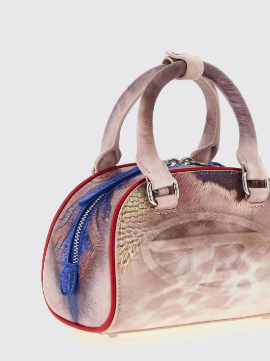 26SS 디젤 1DR 돔 크로스바디 백 X10369P8802 HB372 Pink - DIESEL