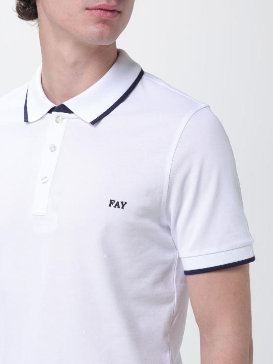26SS 페이 폴로 티셔츠 NPMB252140STDW B001 White - FAY