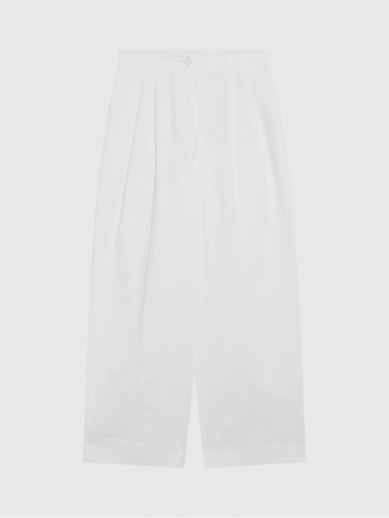 26SS 토템 팬츠 242WRB1641TFB0103 047 White - TOTEME