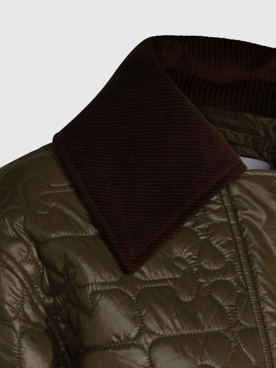 26SS 가니 샤이니 퀼트 미디 자켓 A1010078 861 Green - GANNI