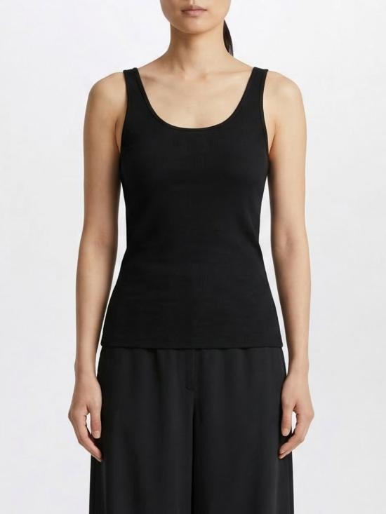 26SS 토템 민소매 티셔츠 252WRT0504YA0187 001 Black