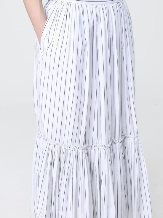 26SS 질샌더 롱 스커트 J02MA0373J45329 154 White - JIL SANDER