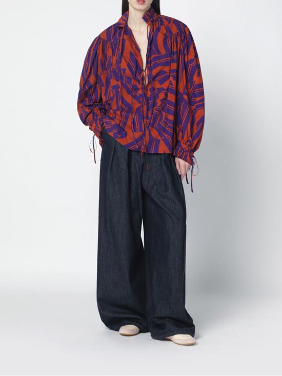 26SS 드리스 반 노튼 블라우스 1307163003 353 Orange - DRIES VAN NOTEN