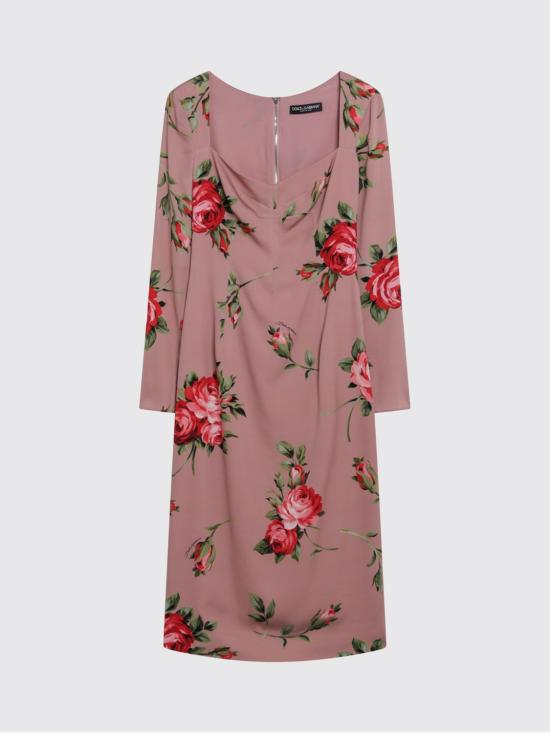 26SS 돌체앤가바나 롱 원피스 F612TTFSA8Q HF5ZN Pink - DOLCE & GABBANA