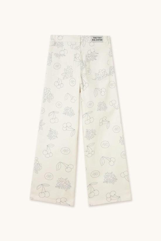  타이니 빅 시스터 데님 팬츠 마루 프루츠  오프 화이트 - TINY BIG SISTER