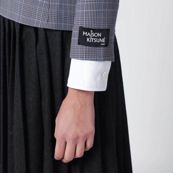  메종키츠네 수트 자켓 메종 키츠네 블레이저 네이비/라피스 블루 - MAISON KITSUNE
