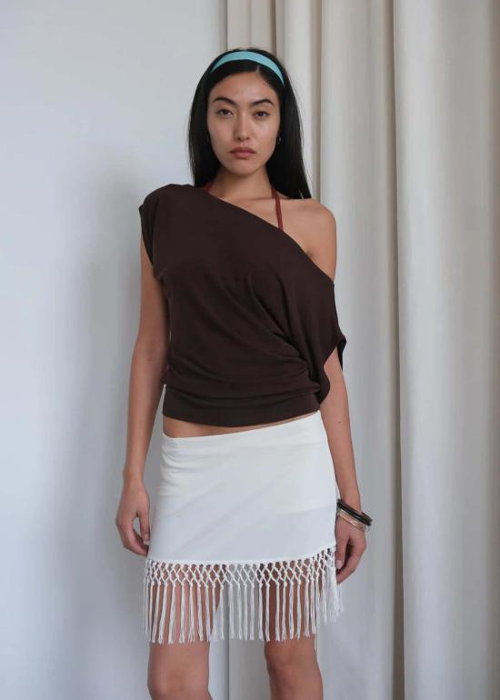  길 블라우스 지엘 플레처 탑 아메리카노 - GEEL