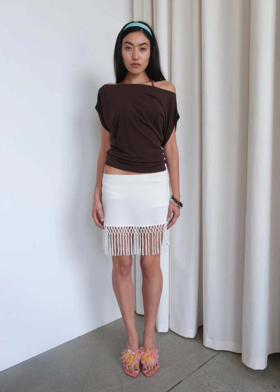  길 블라우스 지엘 플레처 탑 아메리카노 - GEEL