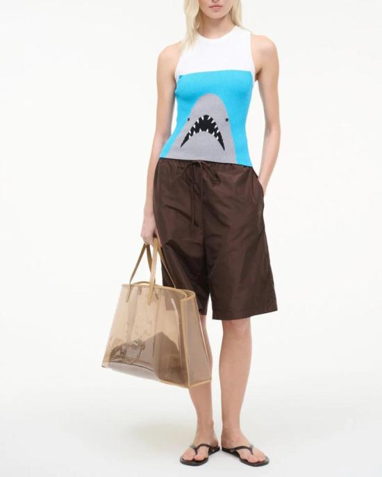  스타우드 민소매 티셔츠 말리아 탱크 그레이트 화이트 - STAUD