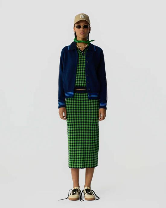  게스트 인 레지던스 스웨터 바시티 재킷  네이비