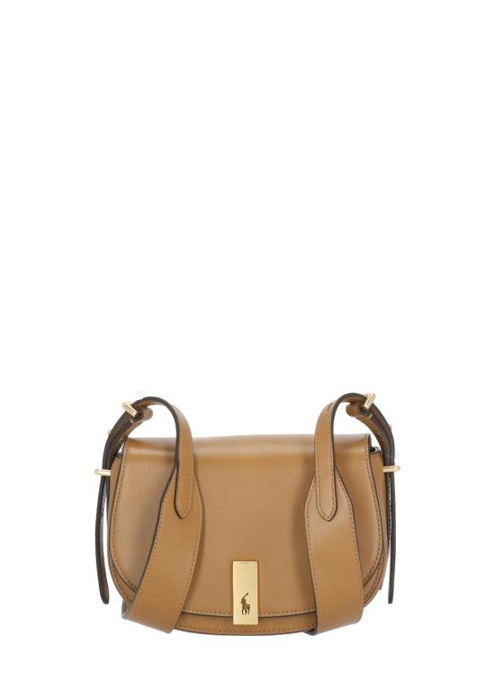 26SS 랄프 로렌 폴로 ID 레더 새들백 랄프 로렌 428891391 002 Brown