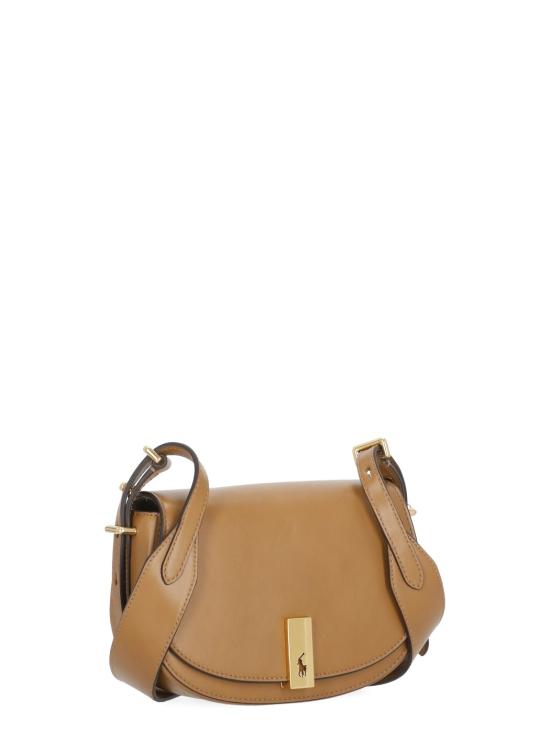 26SS 랄프 로렌 폴로 ID 레더 새들백 랄프 로렌 428891391 002 Brown - RALPH LAUREN