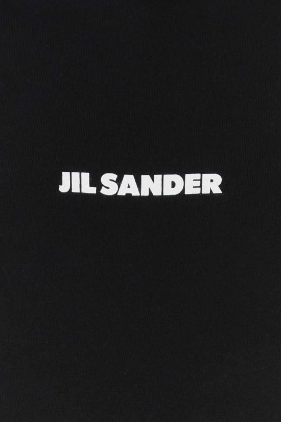  질샌더 긴팔 티셔츠 질 샌더 코튼 스웨트셔츠 블랙 - JIL SANDER