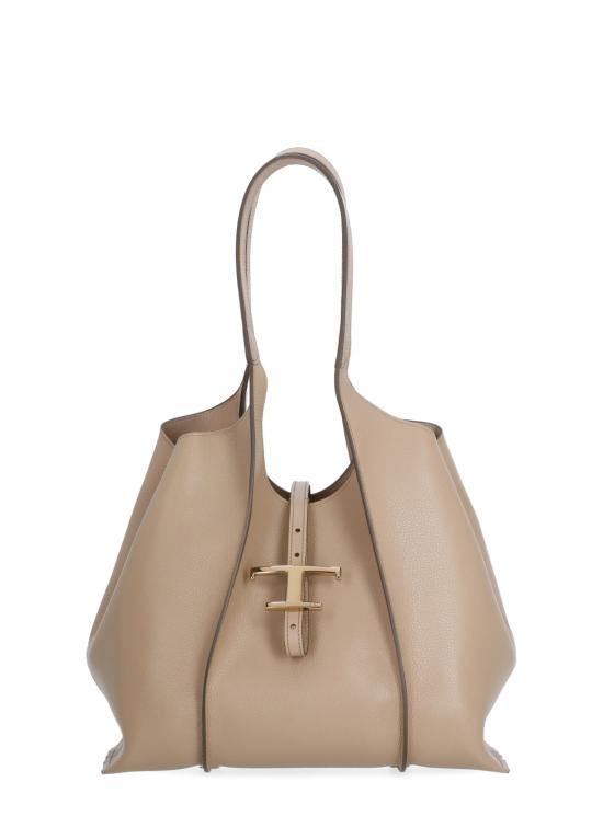 26SS 토즈 T 타임리스 쇼퍼 백 스몰 XBWTSBA0200XSO C428 Brown