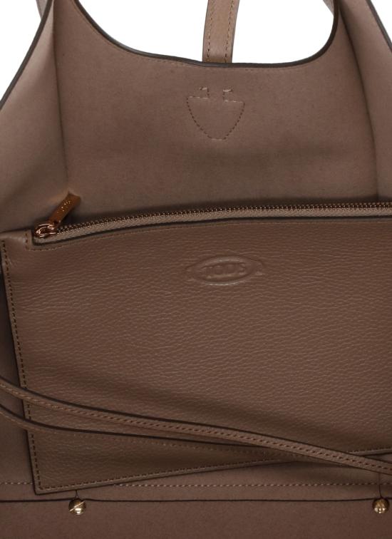 26SS 토즈 T 타임리스 쇼퍼 백 스몰 XBWTSBA0200XSO C428 Brown - TODS