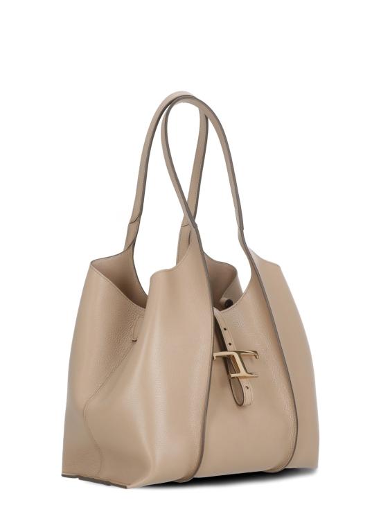 26SS 토즈 T 타임리스 쇼퍼 백 스몰 XBWTSBA0200XSO C428 Brown - TODS