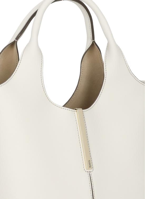 26SS 토즈 레더 미니 토트 쇼핑백 XBWEBRF0100UBL 1O92 Ivory - TODS