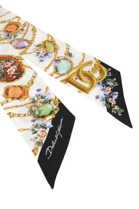 26SS 돌체앤가바나 머플러/스카프 FS215AGDDLI HA5ZD DG FIORI FDO BCO - DOLCE & GABBANA