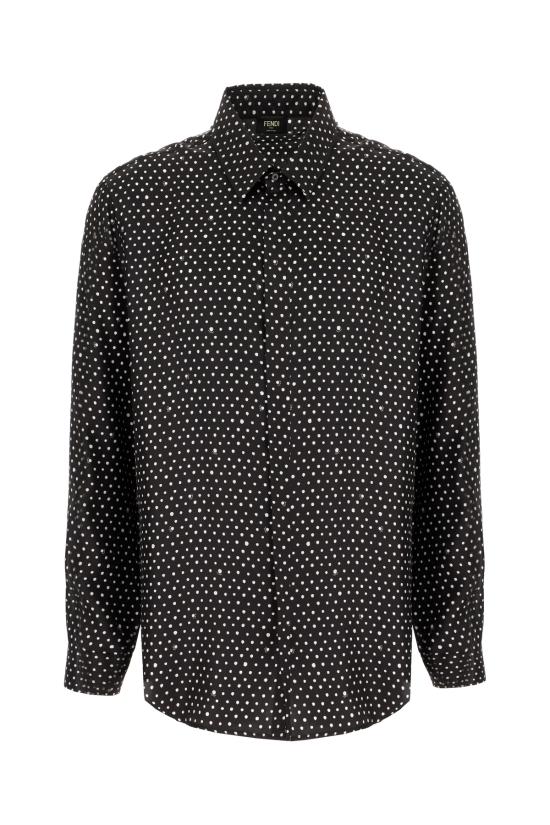 26SS 펜디 긴팔 셔츠 FS0585AVZ6 F0QA1 Nero