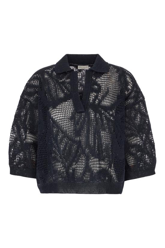 26SS 브루넬로 쿠치넬리 스웨터 MDT771005 C4224 ABYSS BLUE