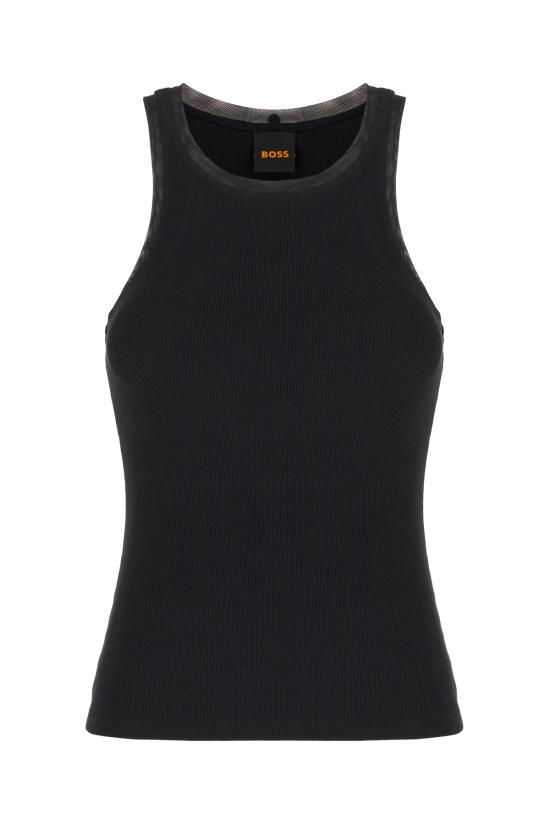 26SS 휴고보스 민소매 티셔츠 50553479 001 BLACK