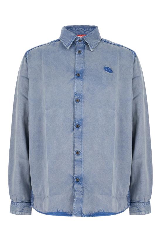 26SS 디젤 긴팔 셔츠 A236430JMCD 8GJ BLUE DENIM