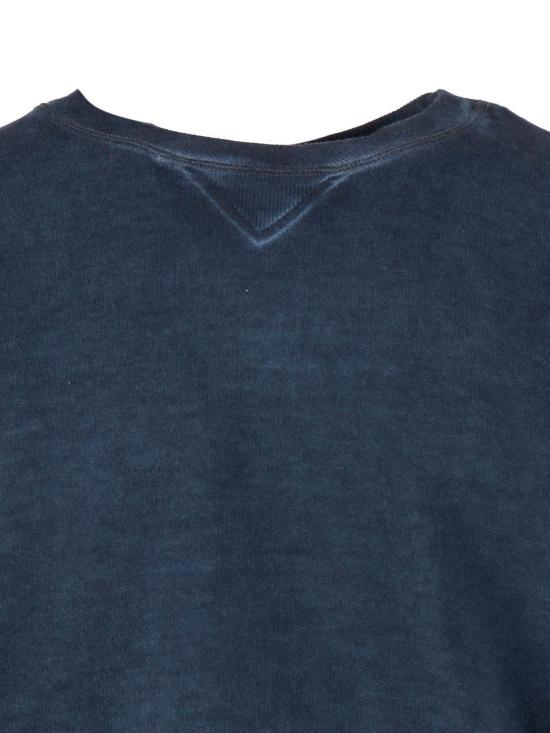  돈답 긴팔 티셔츠 돈덥 스웨트셔츠 블루 - DONDUP