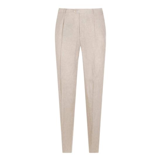  에트로 스트레이트 팬츠 린넨  라이트 샌드