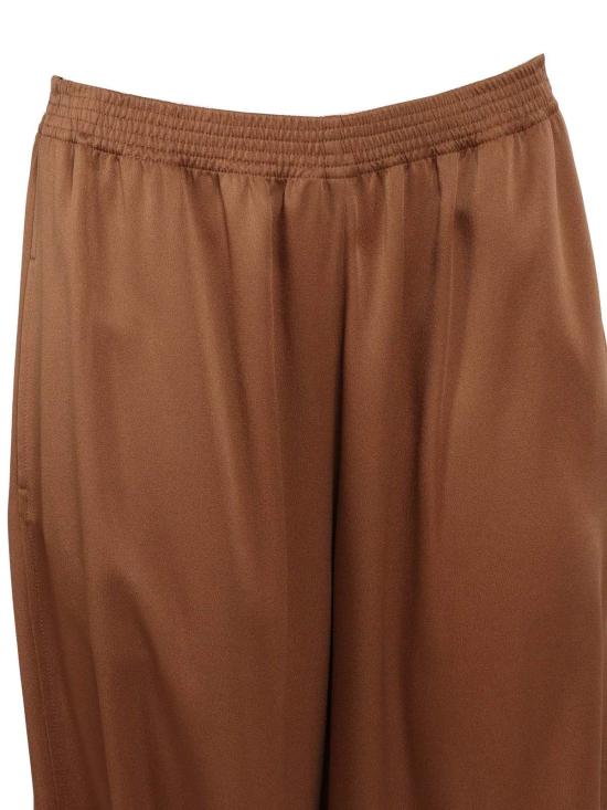  파비아나 필리피 스트레이트 팬츠 엔버 새틴 와이드 조깅 팬츠 베이지 - FABIANA FILIPPI