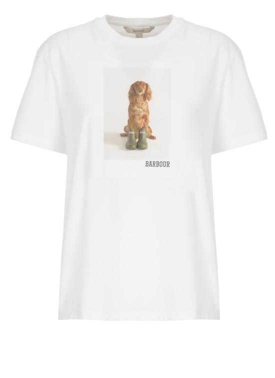 26SS 바버 반팔 티셔츠 LTS0715 LTSWH11 White