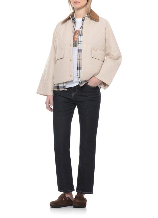 26SS 바버 반팔 티셔츠 LTS0715 LTSWH11 White - BARBOUR