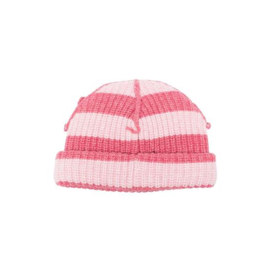 찰스 제프리 러버보이 모자 청키 이어 스트라이프 비니 핑크 - CHARLES JEFFREY LOVERBOY