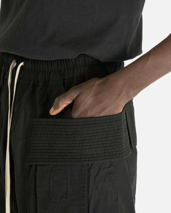  릭 오웬스 치노 팬츠 크리치 와이드 카고 드로스트링 팬츠 - RICK OWENS