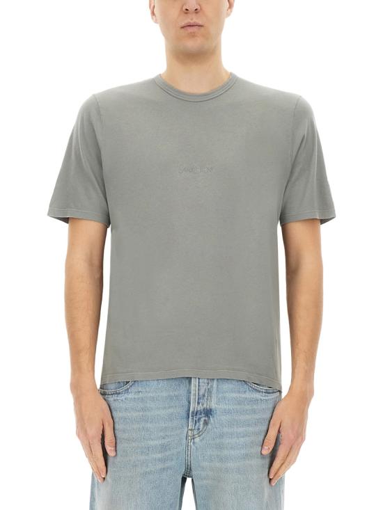 25FW 생로랑 반팔 티셔츠 818535 YBHD21467 GREY