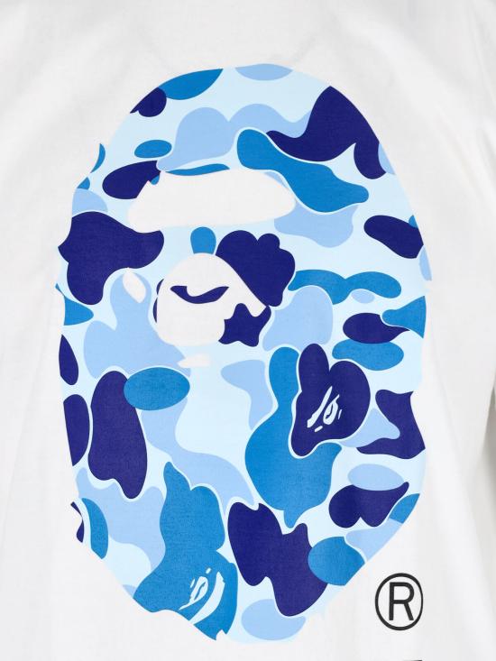 26SS 베이프 반팔 티셔츠 001TEM301005M WHITE X BLUE White - BAPE