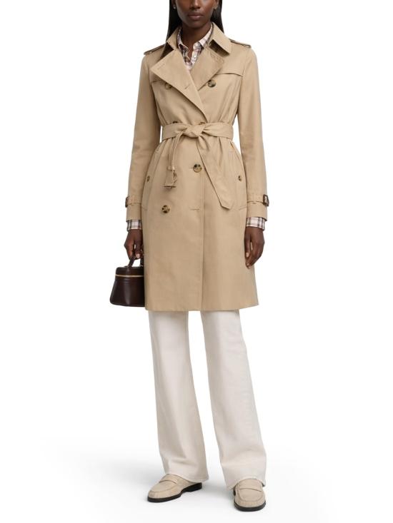 26SS 버버리 미드 렝스 켄싱턴 헤리티지 트렌치 코트 8117243 A1366 BEIGE - BURBERRY