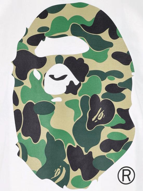 26SS 베이프 반팔 티셔츠 001TEM301005M WHITE X GREEN White - BAPE