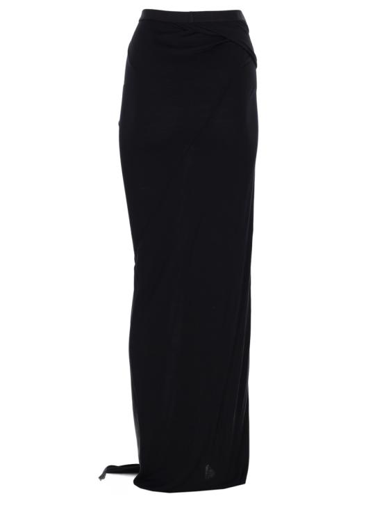 26SS 릭 오웬스 롱 스커트 LI01F7324 RV09 BLACK - RICK OWENS